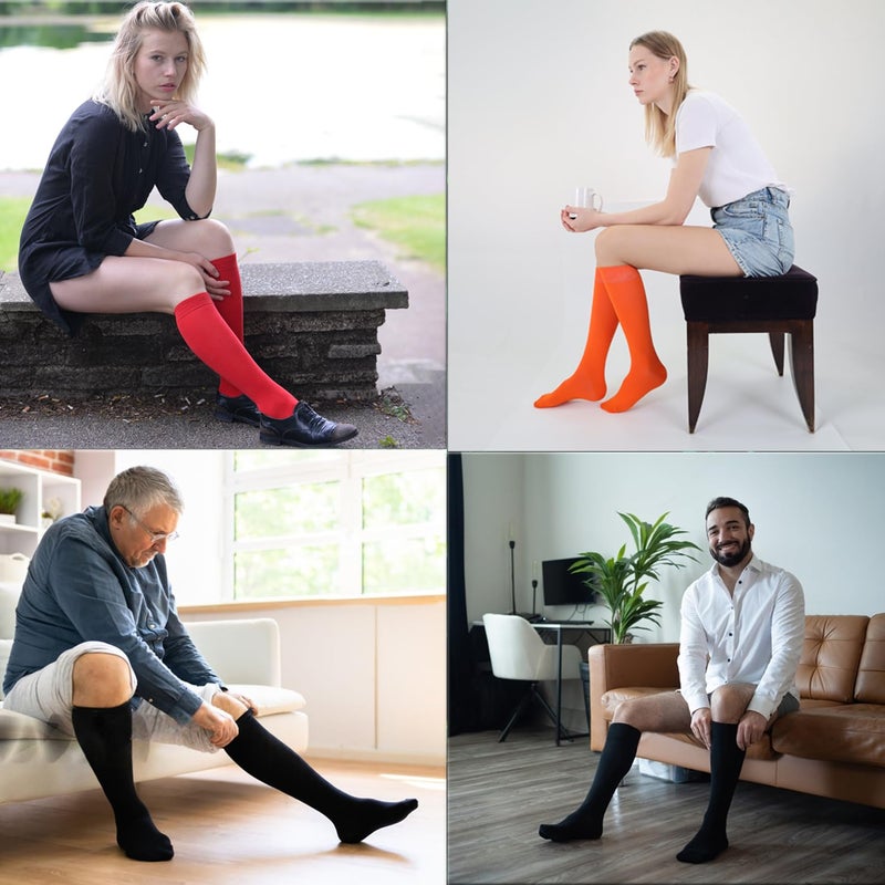 Mysocks جوارب ميسوكس عالية الساقين للجنسين بني، 4-7 - Image 4